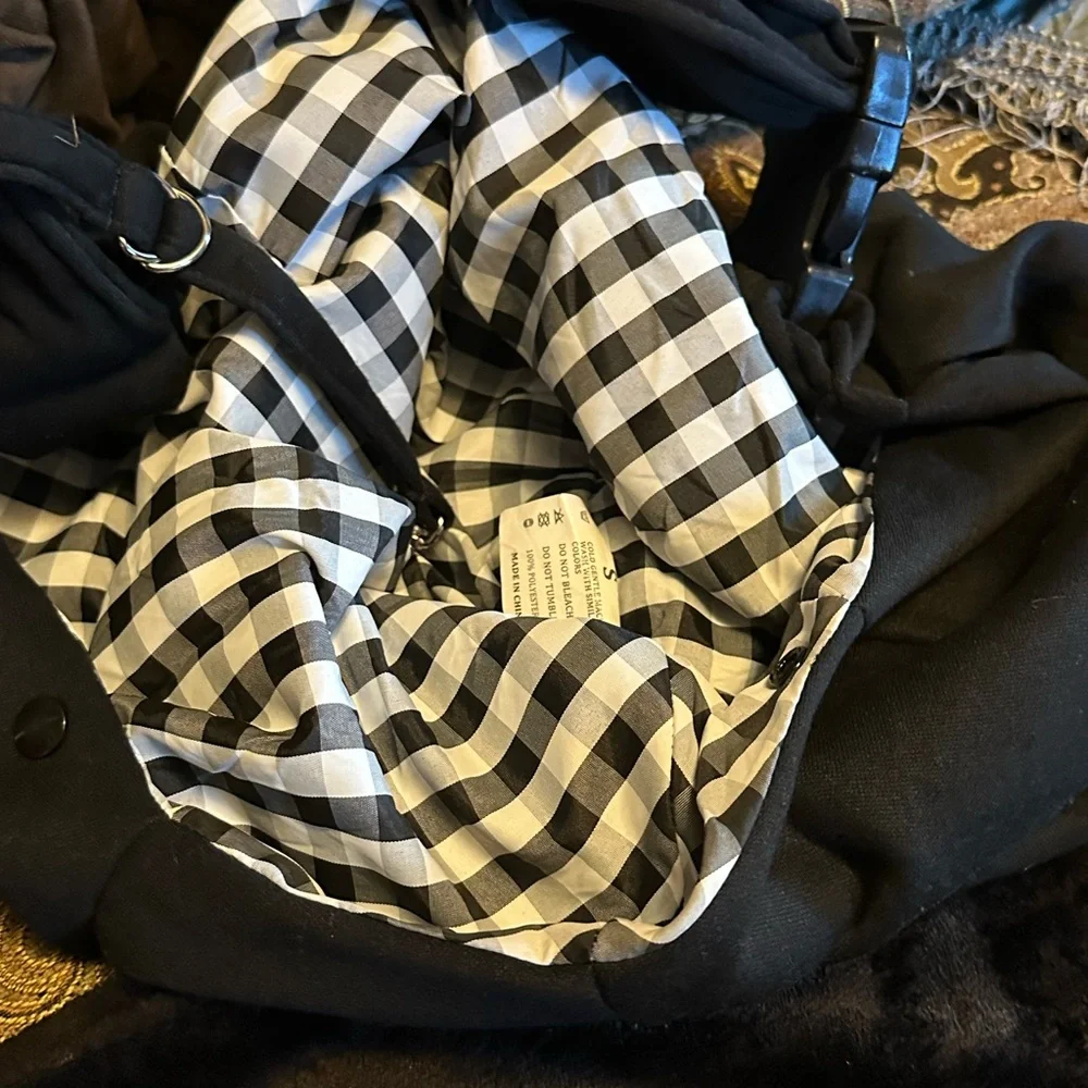 Black and White Dog Sling Bag